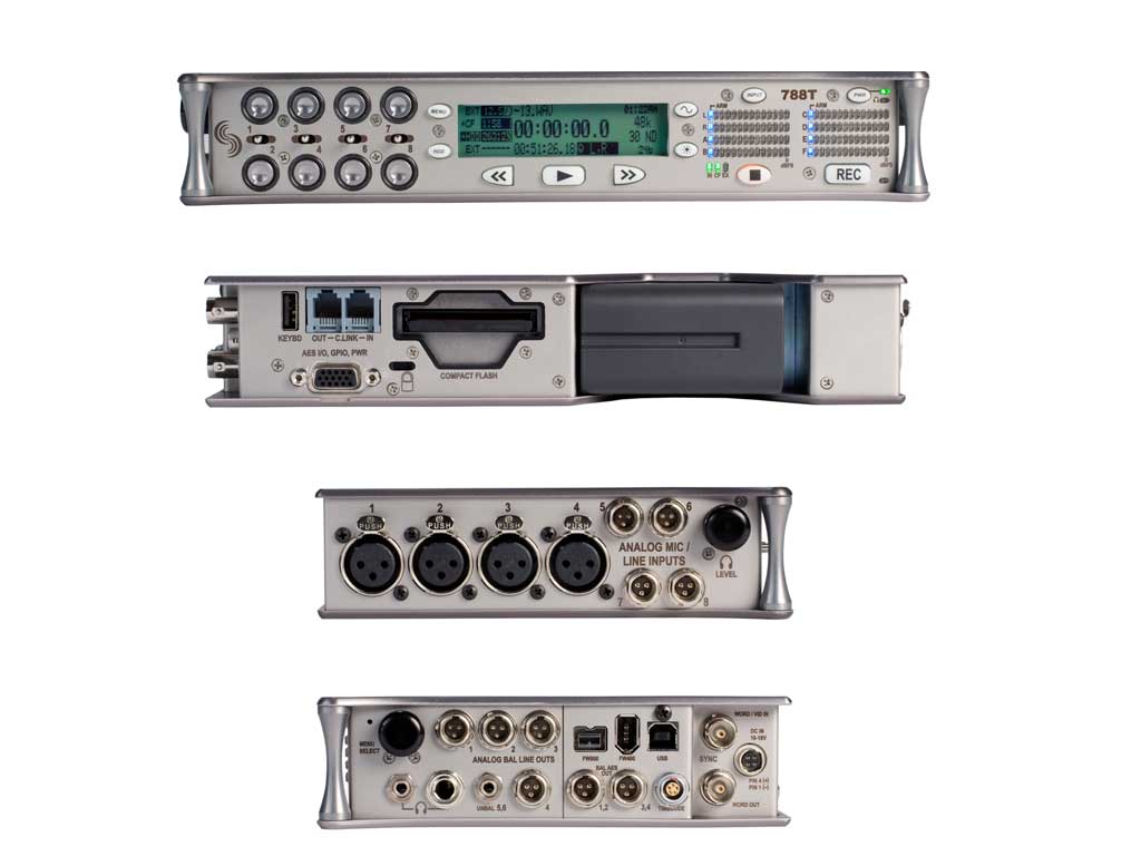 SOUND DEVICES 788T パワーアップしました  ミキシング機能を拡張させたコントロールサーフェース CL-8 を標準装備しました